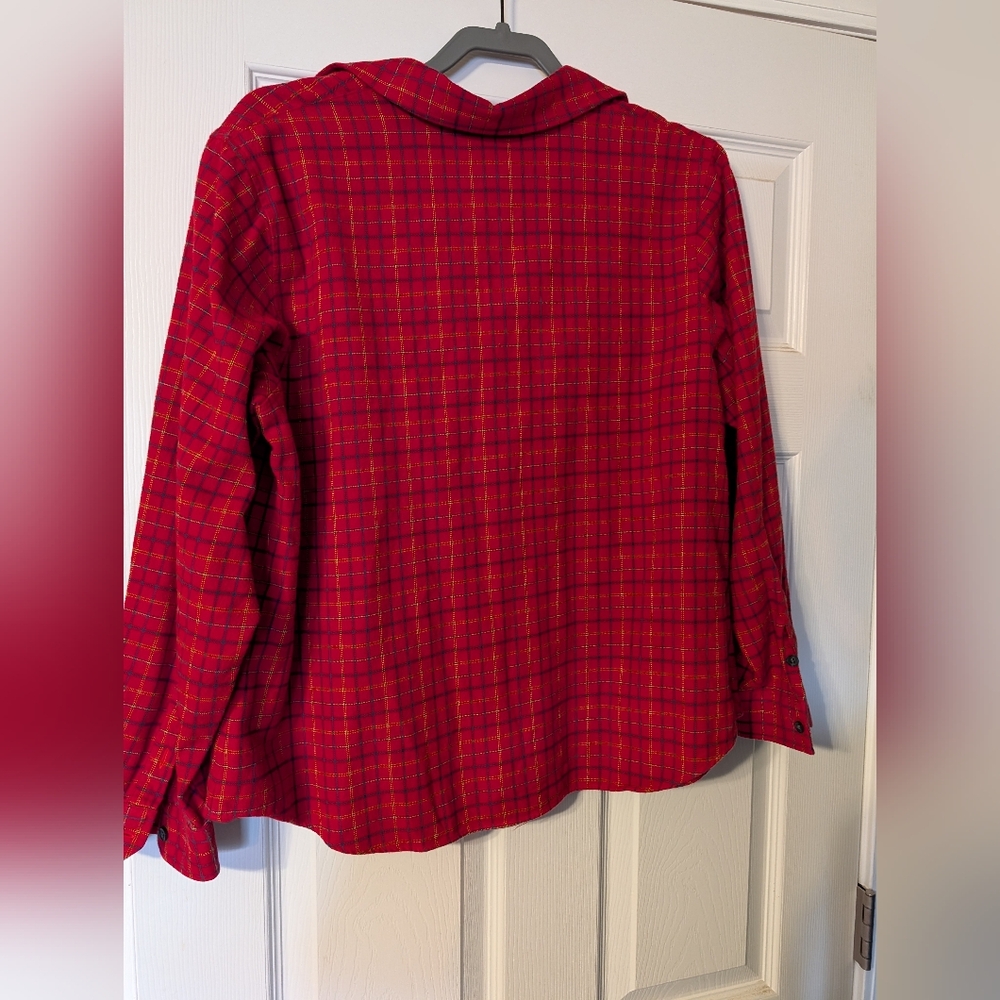 Pendleton Cotton Red Flannel Button Up - image 4